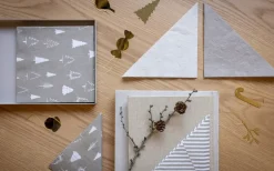 Set de 4 colgantes de navidad Cooee latón, Caramel