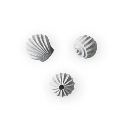 Set de 3 esculturas The Genesis Shells, Limestone