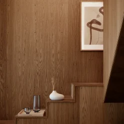 Set de 3 jarrones Nona, Pewter-micro chip-bark