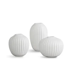Set de 3 Mini jarrones Hammershøi, blanco