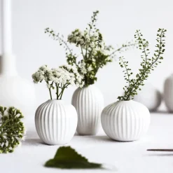 Set de 3 Mini jarrones Hammershøi, blanco