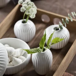 Set de 3 Mini jarrones Hammershøi, blanco