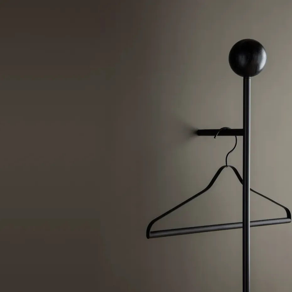 Set de 3 perchas Ferm Living, negro