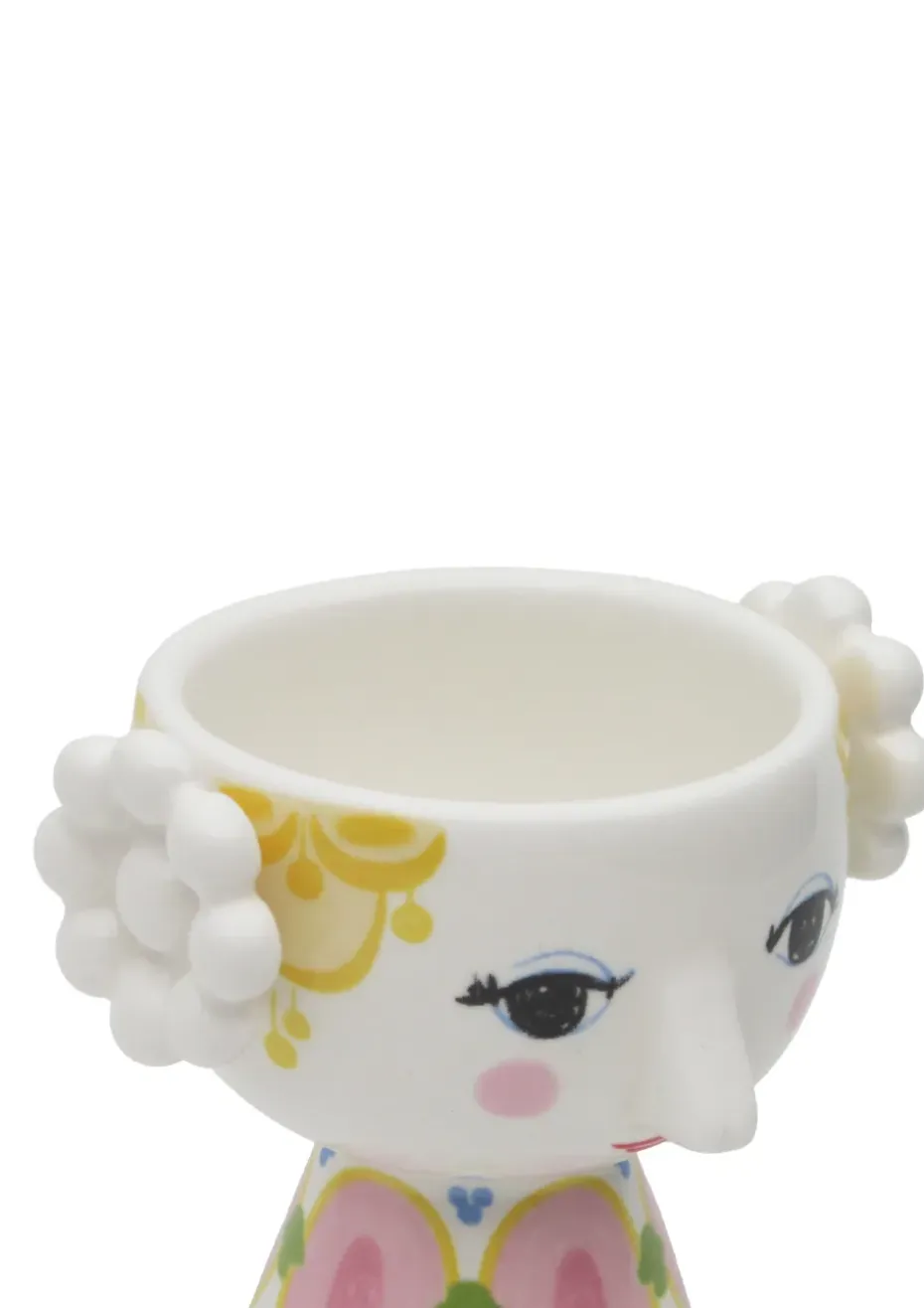 Set de 2 portavelas Eva Ø6,5 cm, Amarillo-lavanda