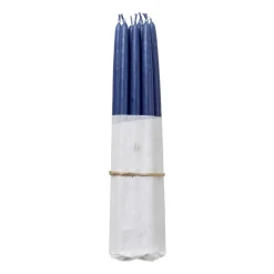 Set de 10 velas antiguas Broste Copenhagen, Baja blue