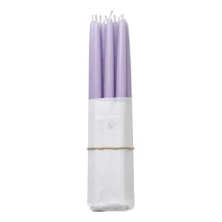 Set de 10 velas antiguas Broste Copenhagen, Orchid light purple