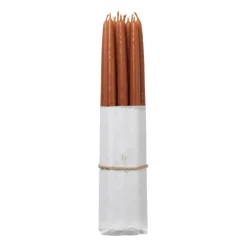 Set de 10 velas antiguas Broste Copenhagen, Terracotta