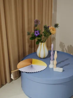 Set de 2 velas en espiral Twist twisted candles 23 cm, Walnut