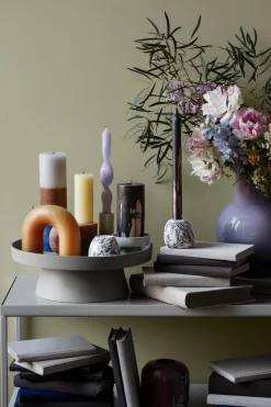 Set de 2 velas en espiral Twist twisted candles 23 cm, Orchid light purple