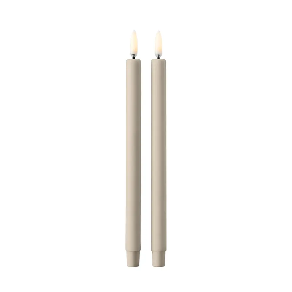 Set de 2 Velas LED STOFF Uyuni Lighting, arena