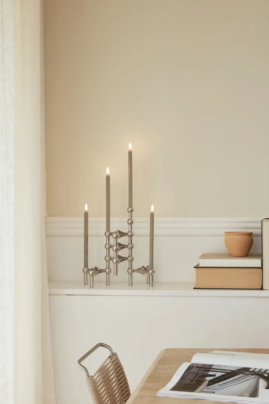 Set de 2 Velas LED STOFF Uyuni Lighting, arena