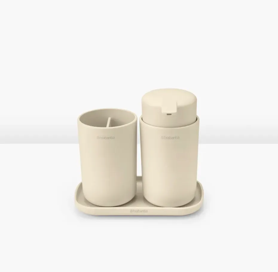 Set de accesorios para el baño ReNew Brabantia, Soft Beige