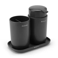 Set de accesorios para el baño ReNew Brabantia, gris oscuro