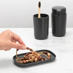 Set de accesorios para el baño ReNew Brabantia, gris oscuro