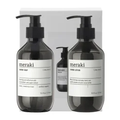 Set de regalo Meraki, jabón y loción para manos, Silky Mist