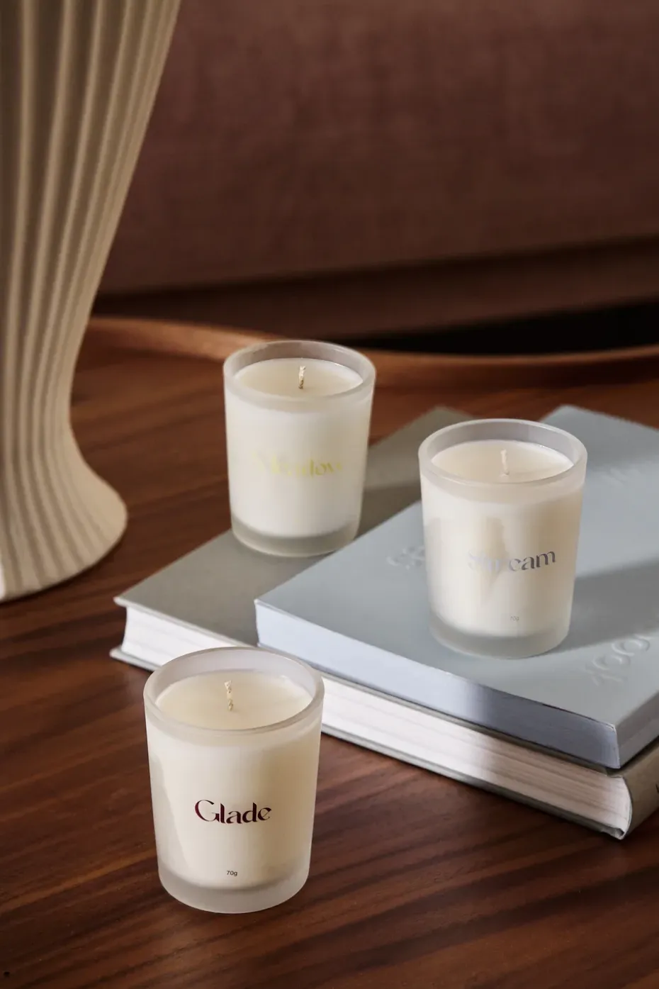 Set de regalo Vela aromática 70g paquete de 3, Stream/Glade/Meadow