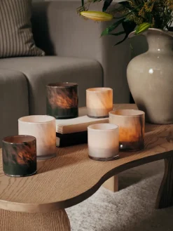 Solai farol para vela, Dark Green, Ø10 cm