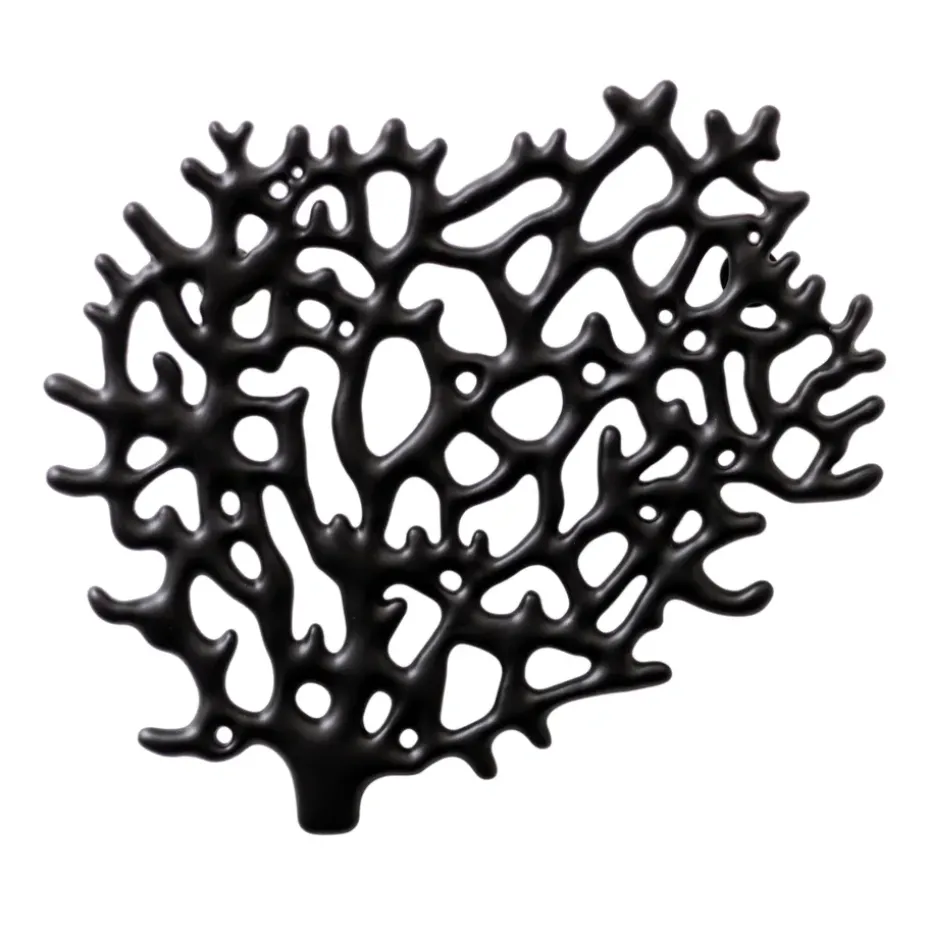 Soporte para joyas Coral, negro mate