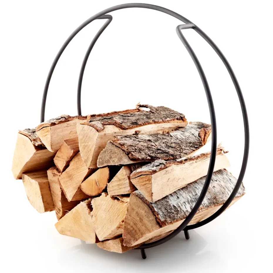 Soporte para leña FireGlobe, negro