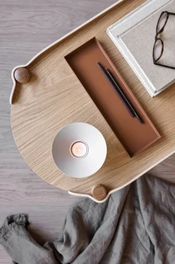 Soporte para vela pequeña Uma, Sand