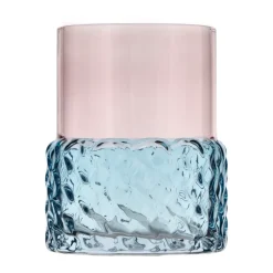 Soporte para velas Styles Ø7,7x10 cm, Azul-rosa