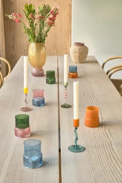 Soporte para velas Styles Ø7,7x10 cm, Azul-rosa