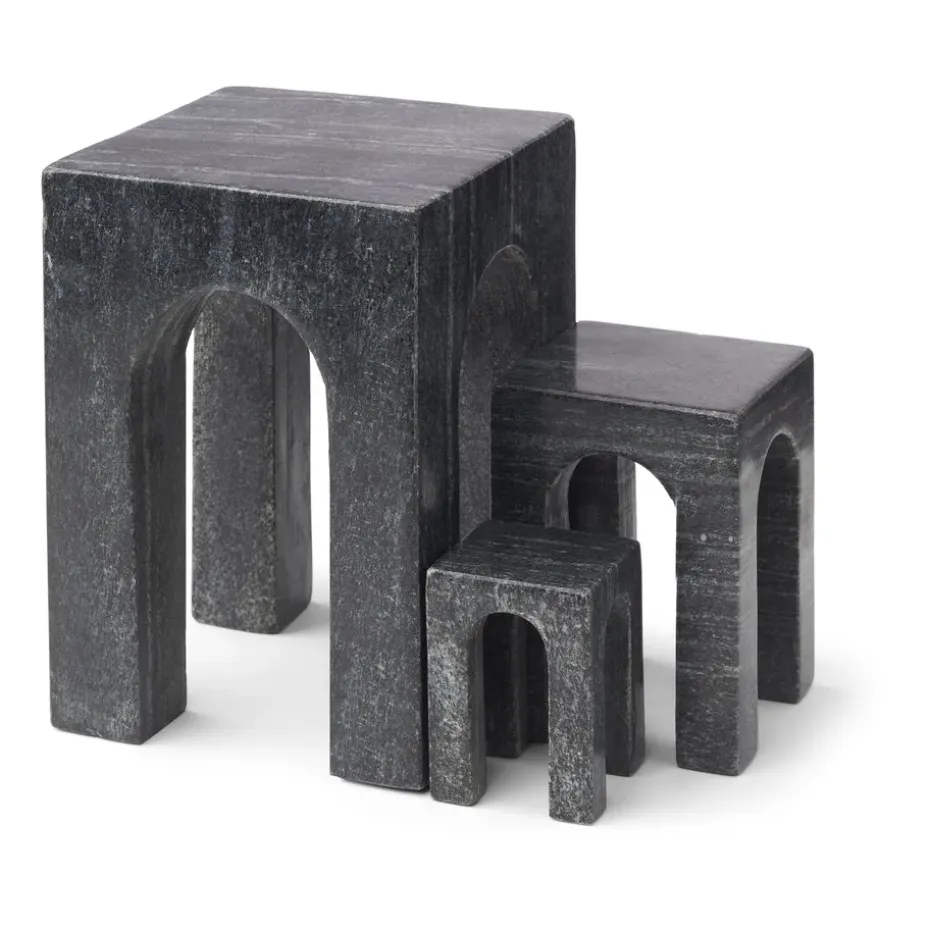 Sujetalibros Arkis 3 piezas, negro