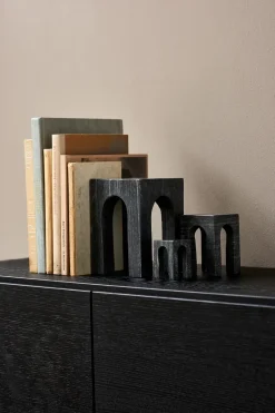 Sujetalibros Arkis 3 piezas, negro