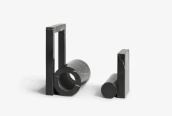 Sujetalibros Booknd mármol, Negro