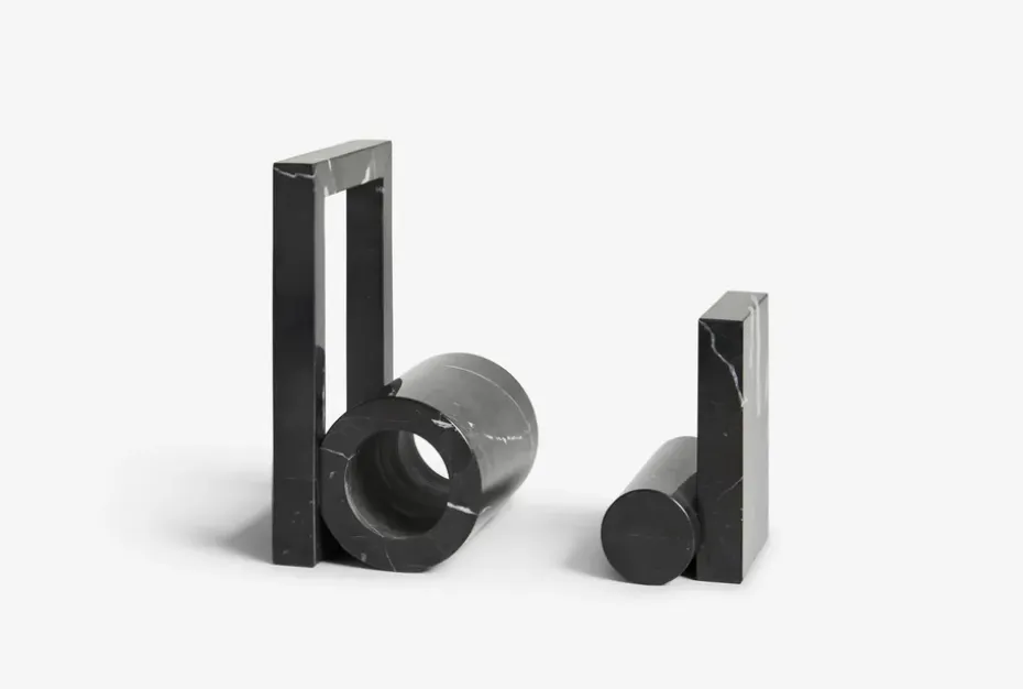 Sujetalibros Booknd mármol, Negro