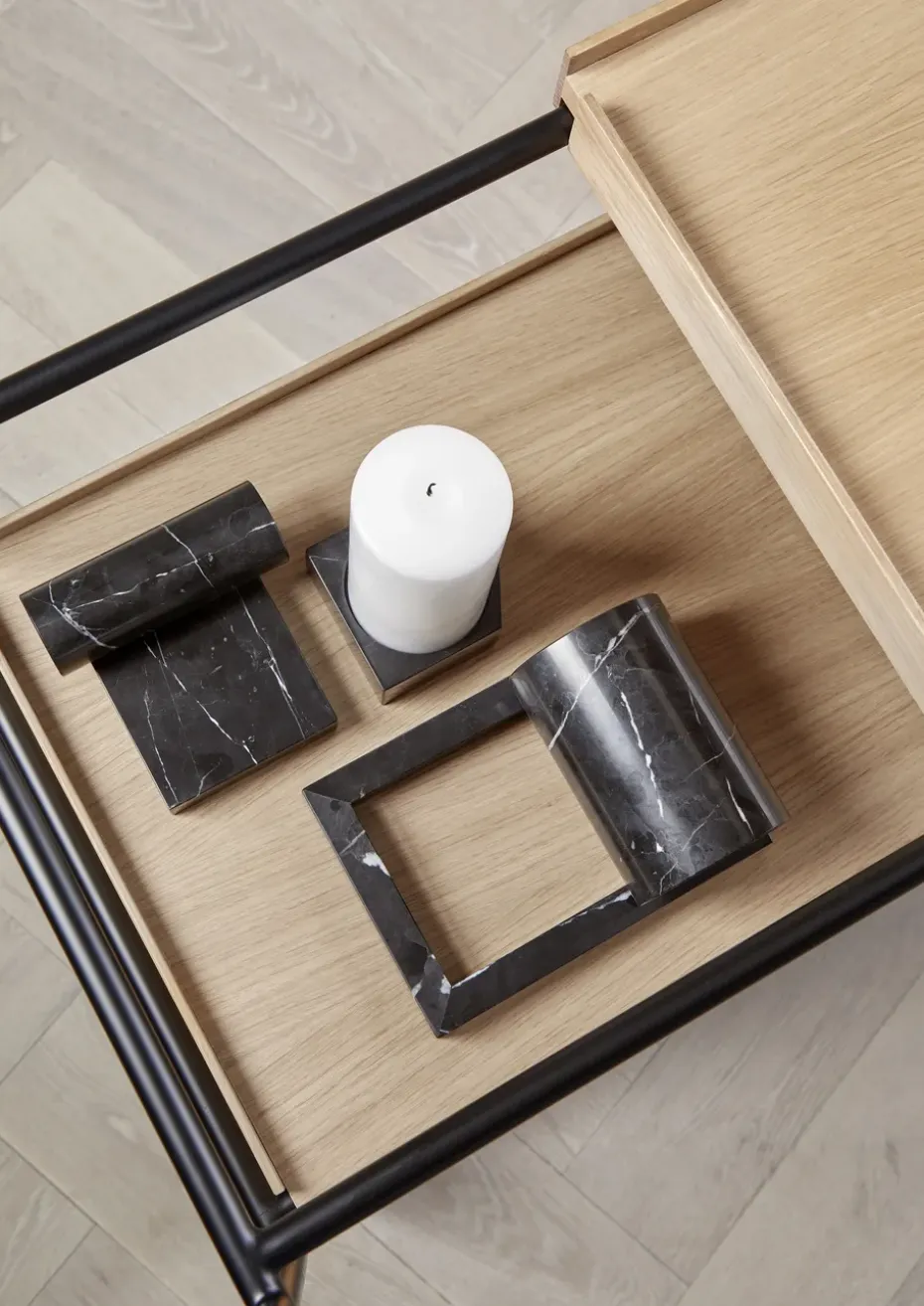 Sujetalibros Booknd mármol, Negro