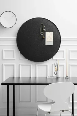 Tablero de notas Retell pinboard Ø80 cm, negro