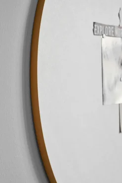 Tablero de notas Retell pinboard Ø80 cm, blanco-latón