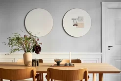 Tablero de notas Retell pinboard Ø80 cm, blanco-latón