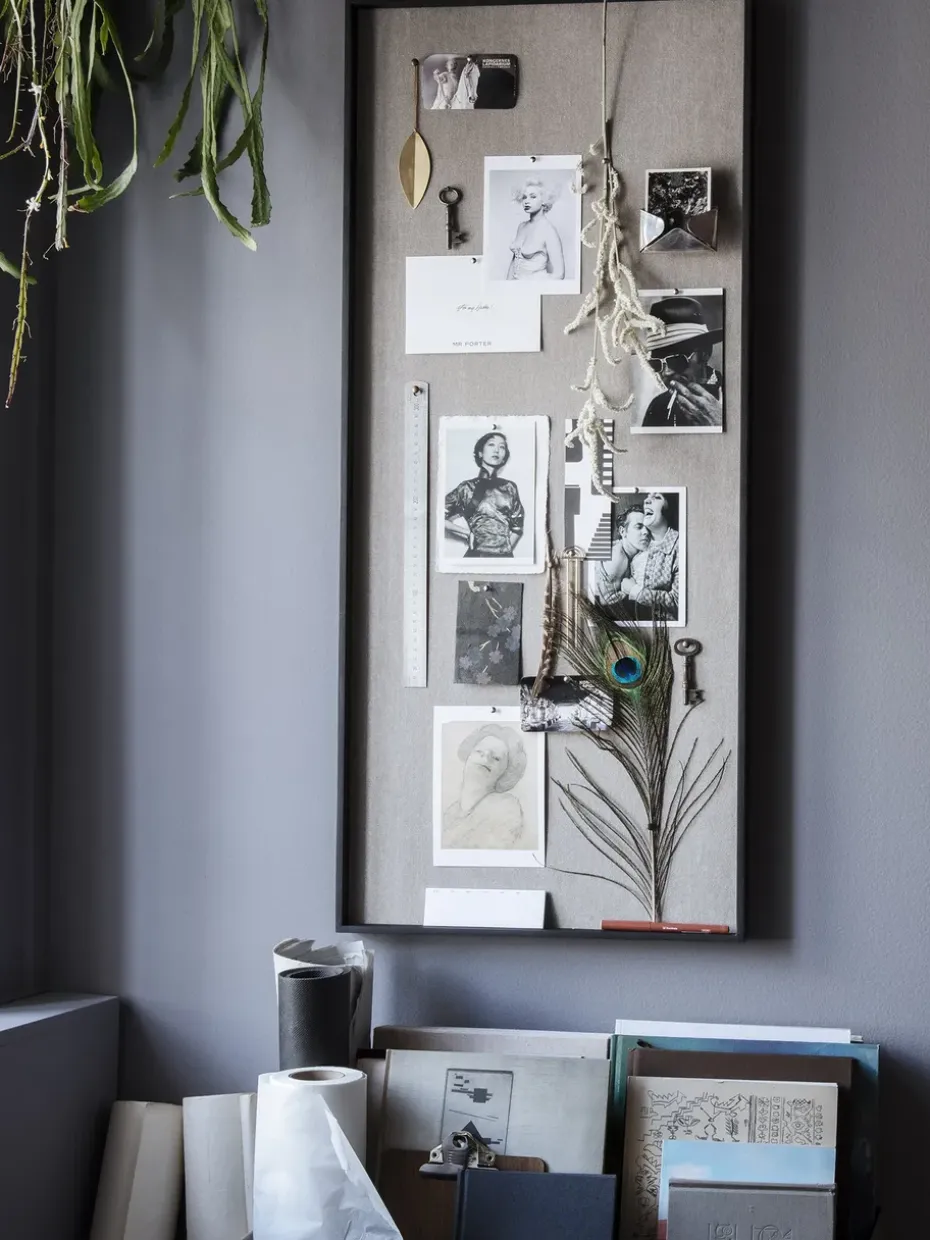 Tablero de notas Scenery 45x100 cm, Beige