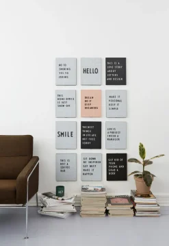 Tablón de letras Design Letters A4, negro