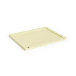 Tapa mediana Colour Crate plastic, Light yellow