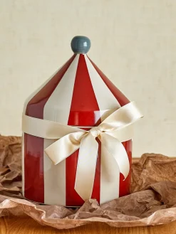 Tarro con tapa Cimmi, Rojo