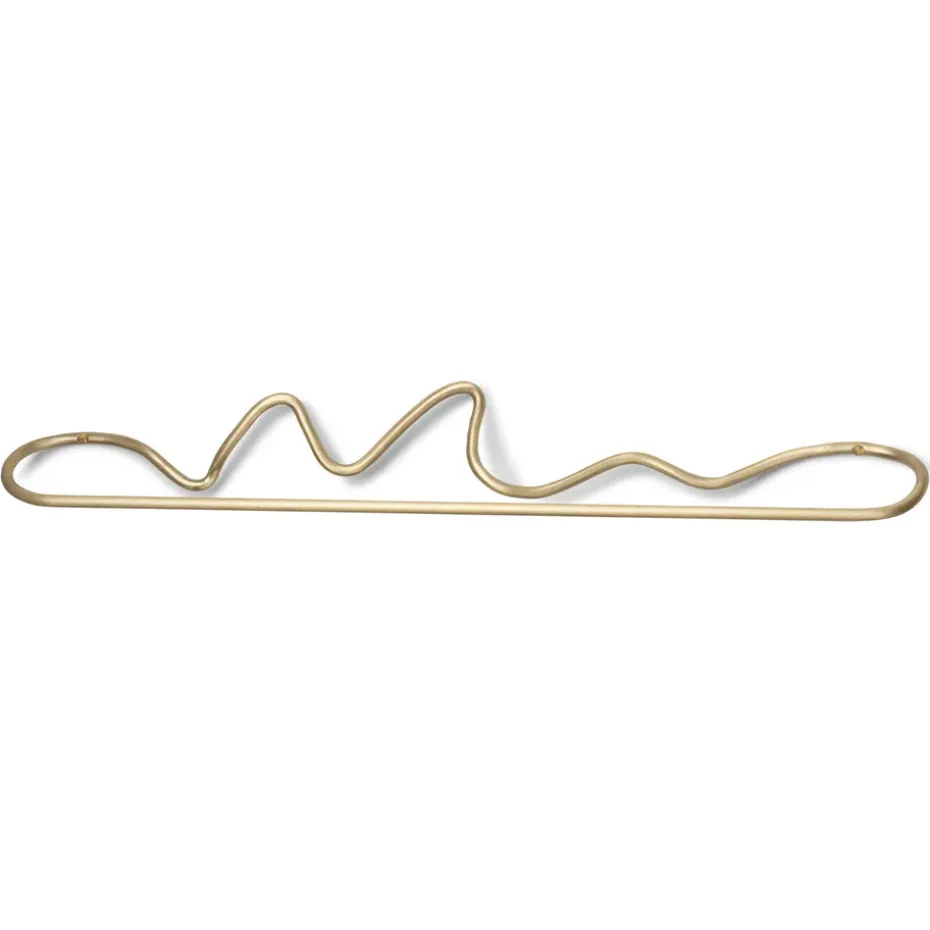 Toallero Curvature, latón