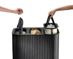 Tota Trio Luxe cesta de ropa 90 L, Black