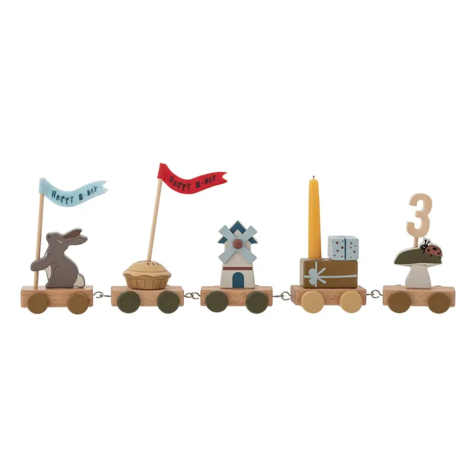 Tren de cumpleaños Alfi 39 cm, marrón
