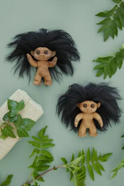 Troll de la suerte 9 cm, Roble