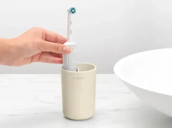 Vaso para cepillos de dientes ReNew Brabantia, Soft Beige