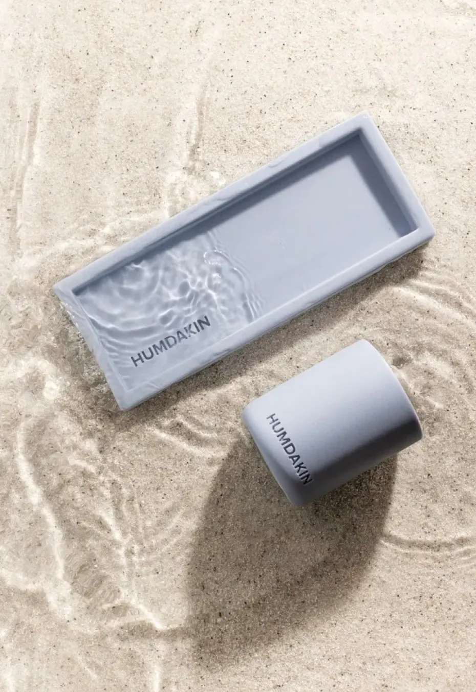 Vaso para cepillos de dientes Humdakin arenisca ligera, Blue glass