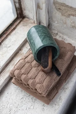 Vaso portacepillos Marble 10 cm, Dark forest