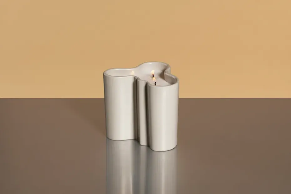 Vela aromática Aalto 11 cm, Arena
