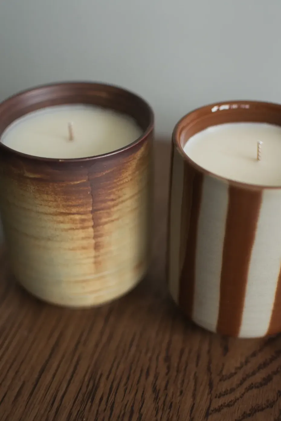 Vela aromática Burn 60 h, Crema-marrón