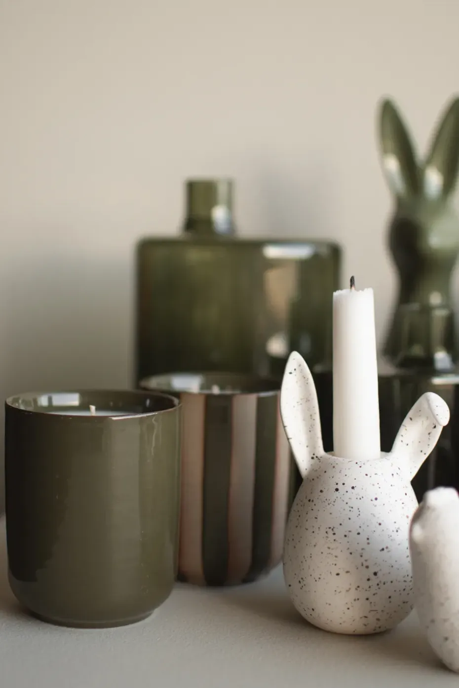 Vela aromática Burn 60 h, Shiny green