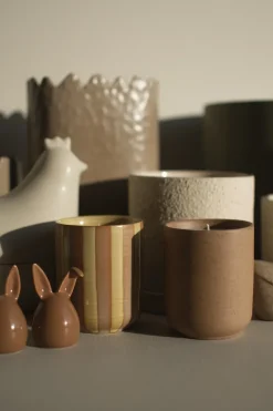 Vela aromática Burn 60 h, Stripe yellow