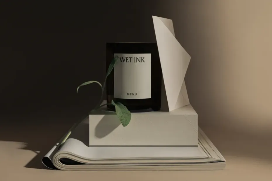 Vela aromática Olfacte Wet Ink, 79 g